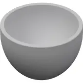 Ink Jazz XS Opbouw Fonteinkom 20cm Polystone - Mat Wit - 8718835034306 - Rond - Wastafels, Fonteinen, Opzetfonteinen