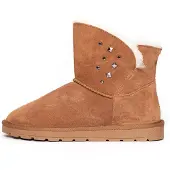 Gooce Snowboots 'Suzie' lichtbruin / zwart / zilver
