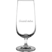 Fusion Bierglas op voet gegraveerd - 41cl - Grand-mère