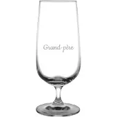 Fusion Bierglas op voet gegraveerd - 41cl - Grand-père