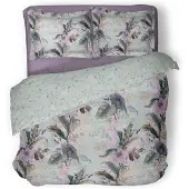Linnick Dekbedovertrek Katoen Gretal Bloom - lilac 200x200/220cm