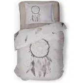 Linnick Dekbedovertrek Katoen Bohemian - beige 140x200/220cm