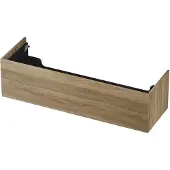 Ink Onderkast 140x45cm - Push To Open - 1 Lade - Zuiver Eiken - Badkamermeubels, Wastafelonderkasten - 8718835093976