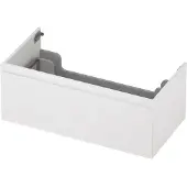 Ink Onderkast 90x45cm - Greeploos - 1 Lade - Mat Wit - Badkamermeubels, Wastafelonderkasten - 8718835021832