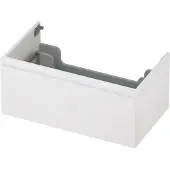 Ink Onderkast 80x45cm - Greeploos - 1 Lade - Mat Wit - Badkamermeubels, Wastafelonderkasten - 8718835027339