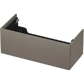 Ink Onderkast 100x45cm - Push To Open - 1 Lade - Mat Taupe - Badkamermeubels, Wastafelonderkasten - 8718835074524