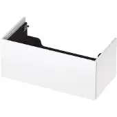 Ink Onderkast 90x45cm - Push To Open - 1 Lade - Hoogglans Wit - Badkamermeubels, Wastafelonderkasten - 8718835074227