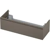 Ink Onderkast 120x45cm - Greeploos - 1 Lade - Mat Taupe - Badkamermeubels, Wastafelonderkasten - 8718835022006