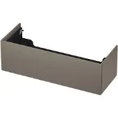 Ink Onderkast 120x45cm - Push To Open - 1 Lade - Mat Taupe - Badkamermeubels, Wastafelonderkasten - 8718835074692