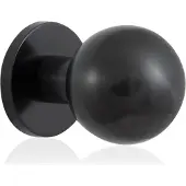 GPF bouwbeslag 9822.P1 - Kogel voordeurknop 63mm op rozet 63mm - PVD antraciet