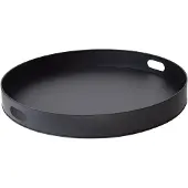 Loft42 Tray Metalen Dienblad – Zwart – Ø60 cm