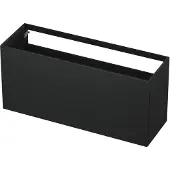 Ink Onderkast 140x45cm - Push To Open - 2 Lades - Mat Antraciet - Badkamermeubels, Wastafelonderkasten - 8718835050160