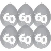 Haza Jubileum/leeftijd ballonnen 60 jaar - 90x stuks - Feestartikelen