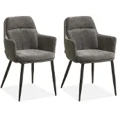 MX Sofa Eetkamerstoel Donna - Ash (set van 2 stoelen)