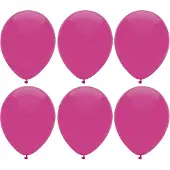 Haza Ballonnen verjaardag/thema feest - 200x stuks - donkerroze