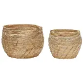 Hubsch Luxe manden set van 2 stuks - 171701