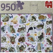 Jumbo katten Letz’s play Francien puzzel 950 stukjes
