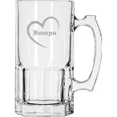 Libbey Bierpul gegraveerd - 1ltr - Bompa-hartje