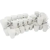 Creativ Company Porseleinen mokken, h: 7-10 cm, wit, 48stuks