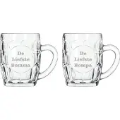 Libbey Bierpul gegraveerd - 55cl - De Liefste Bomma-De Liefste Bompa