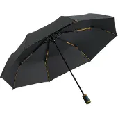 FARE Mini Style 5084 zakparaplu met handopening zwart oranje 98 cm