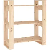 vidaXL Boekenkast/kamerverdeler 80x35x91 cm massief grenenhout