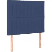 vidaXL Hoofdbord blauw 80x5x118/128 cm stof