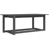 vidaXL Salontafel 110x55x45 cm massief grenenhout grijs
