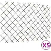 vidaXL Weeromheining-rankenframe, 5 stuks, 180x120 cm