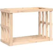 vidaXL Houtblokhouder 108x52x74 cm massief grenenhout