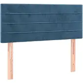 vidaXL Hoofdbord 80x5x78/88 cm fluweel donkerblauw