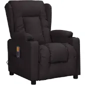 vidaXL Massagestoel kunstleer zwart
