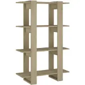 vidaXL Boekenkast/kamerscherm 80x30x123,5 cm sonoma eikenkleurig