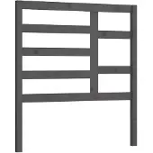 vidaXL Hoofdbord 96x4x104 cm massief grenenhout grijs