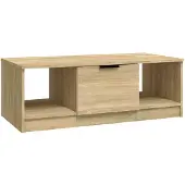 vidaXL Salontafel 102x50x36 cm bewerkt hout sonoma eikenkleurig