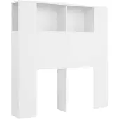 vidaXL Hoofdbordkast wit 100x18,5x102,5 cm