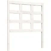 vidaXL Hoofdbord 80,5x4x100 cm massief grenenhout wit