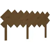 vidaXL Hoofdbord 159,5x3x80,5 cm massief grenenhout honingbruin