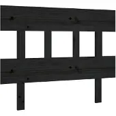 vidaXL Hoofdbord 93,5x3x81 cm massief grenenhout zwart