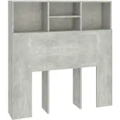 vidaXL Hoofdbordkast 100x19x103,5 cm betongrijs