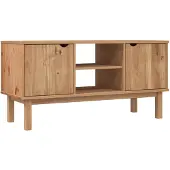 vidaXL Tv-meubel OTTA 113,5x43x57 cm massief grenenhout