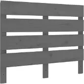 vidaXL Hoofdbord 100x3x80 cm massief grenenhout grijs