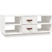 vidaXL Salontafel 100x50x41 cm massief grenenhout wit