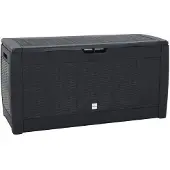 vidaXL Tuinbox 119x48x60 cm polypropeen antracietkleurig
