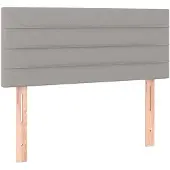 vidaXL Hoofdbord 100 x 5 x 78/88 cm stof lichtgrijs