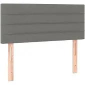 vidaXL Hoofdbord 80x5x78/88 cm stof donkergrijs