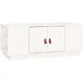 vidaXL Salontafel 100x50x41 cm massief grenenhout wit
