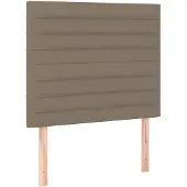 vidaXL Hoofdbord taupe 100x5x118/128 cm Stof