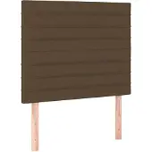 vidaXL Hoofdbord donkerbruin 100x5x118/128 cm Stof