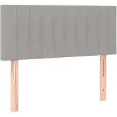 vidaXL Hoofdbord 80x5x78/88 cm stof lichtgrijs